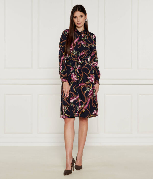 

Платье Lauren Ralph Lauren с поясом, синий