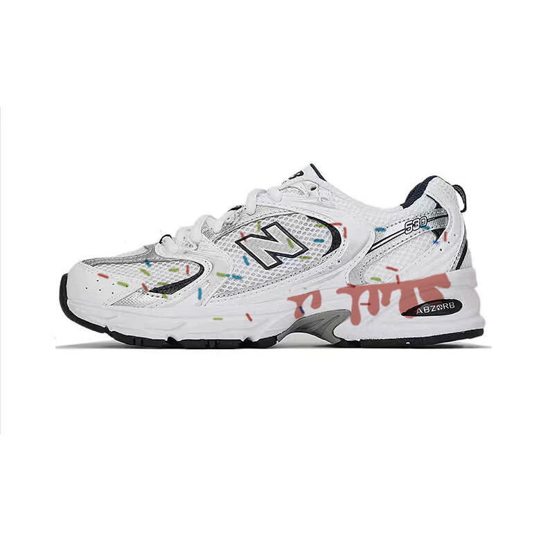

Кроссовки NB 530 унисекс с низким верхом белые/розовые New Balance, Розовый, Кроссовки NB 530 унисекс с низким верхом белые/розовые New Balance