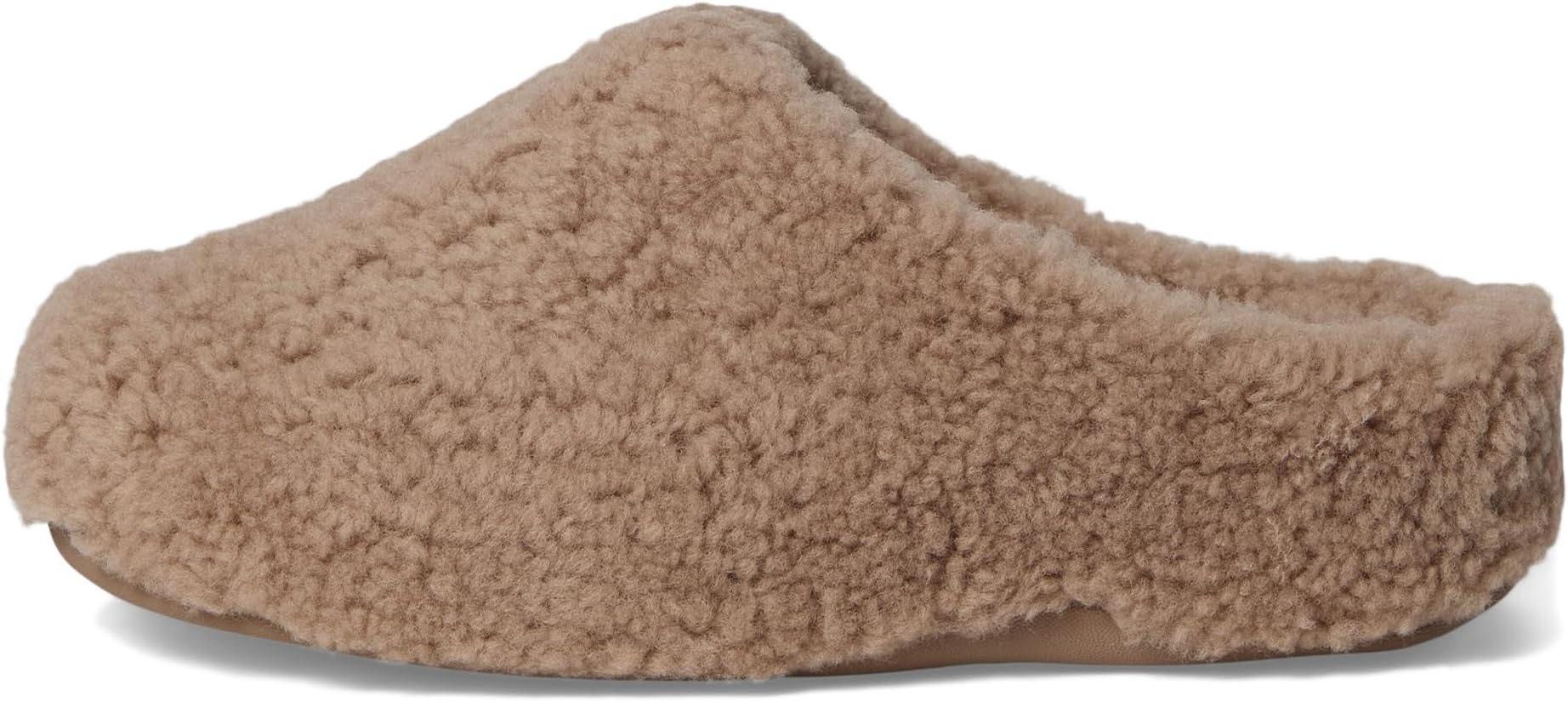 Тапочки FitFlop Women's Shuv Curly-Shearling Clogs, Taupe — фото 4
