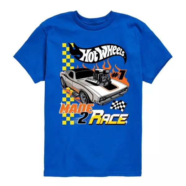 

Футболка с принтом для мальчиков 8-20 лет "Гонка" Hot Wheels, синий