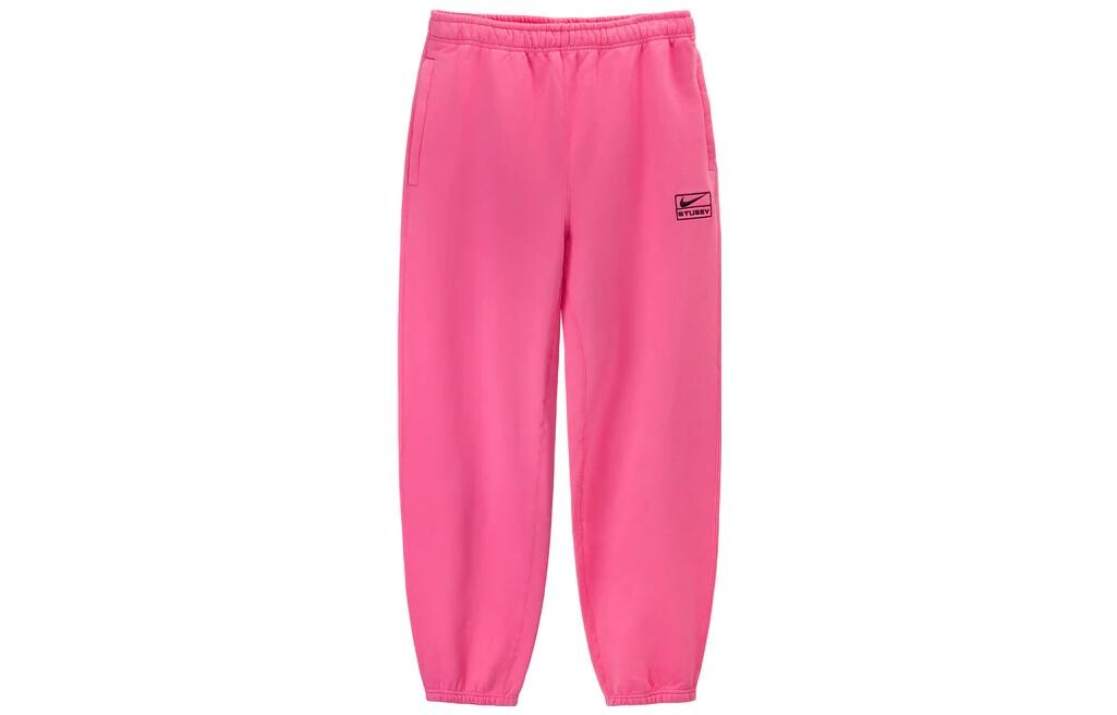 Stussy X Stussy FW22 Трикотажные спортивные штаны унисекс розового цвета Nike, розовый