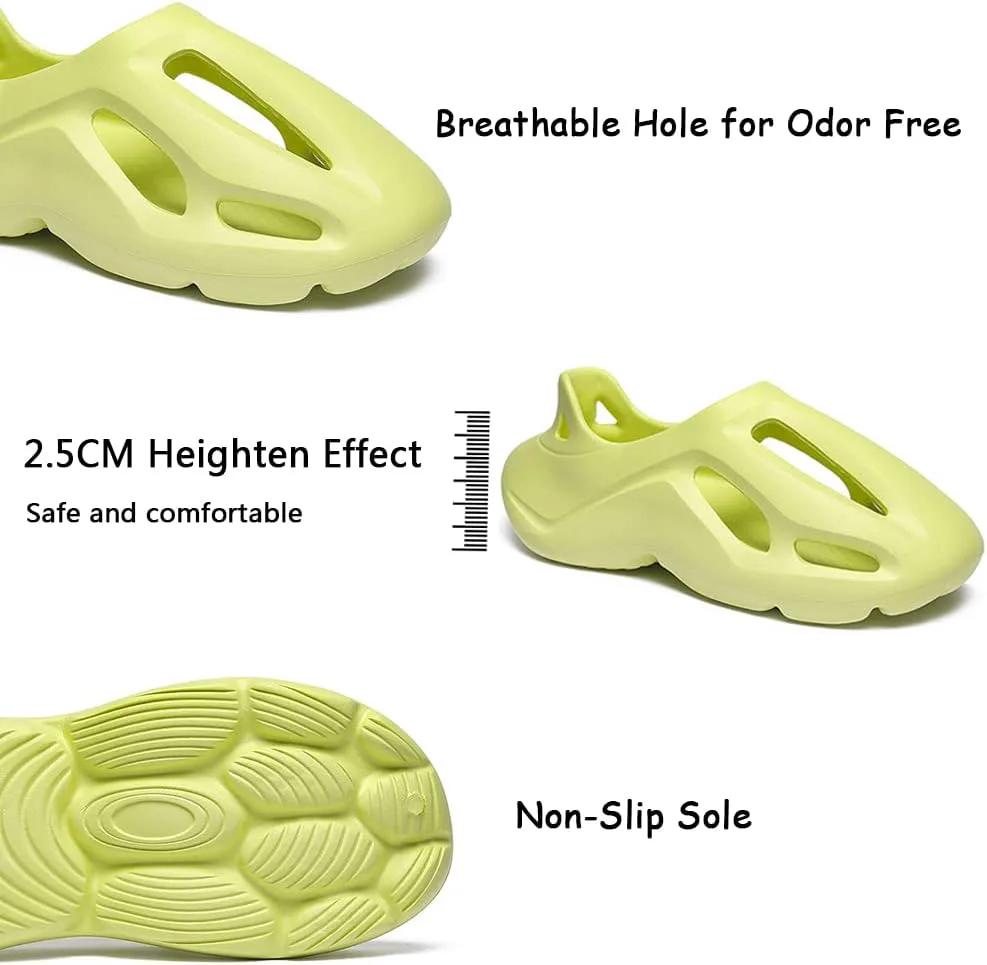 

Кроссовки vioxthak Foam Runner, слайдеры Cloud, шлепанцы-подушки, спортивная обувь, нескользящая, легкая, для ходьбы, модная, для улицы и дома, летние пляжные сандалии для женщин и мужчин, черный