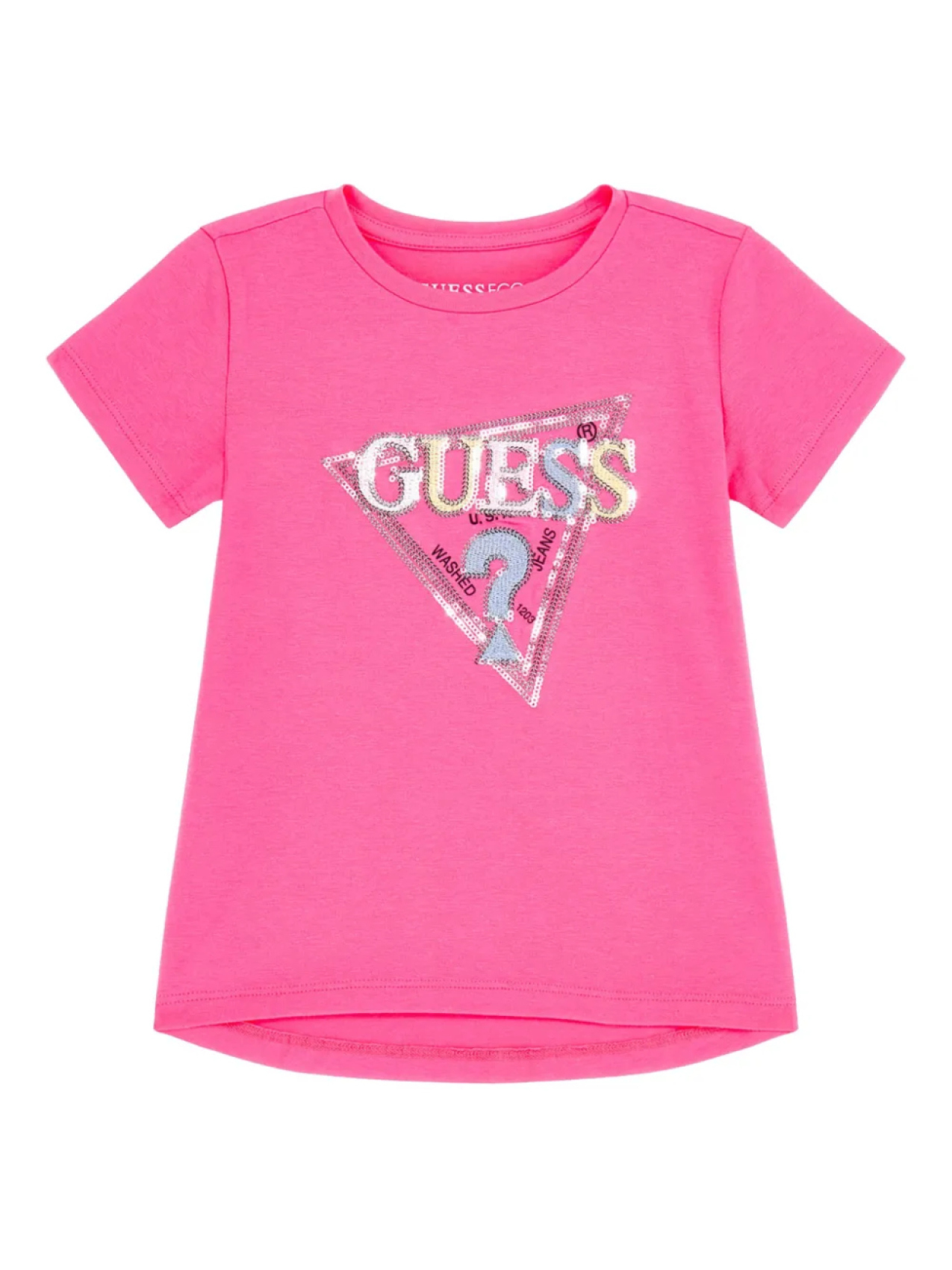 

Футболка с логотипом для детей guess kids, розовый