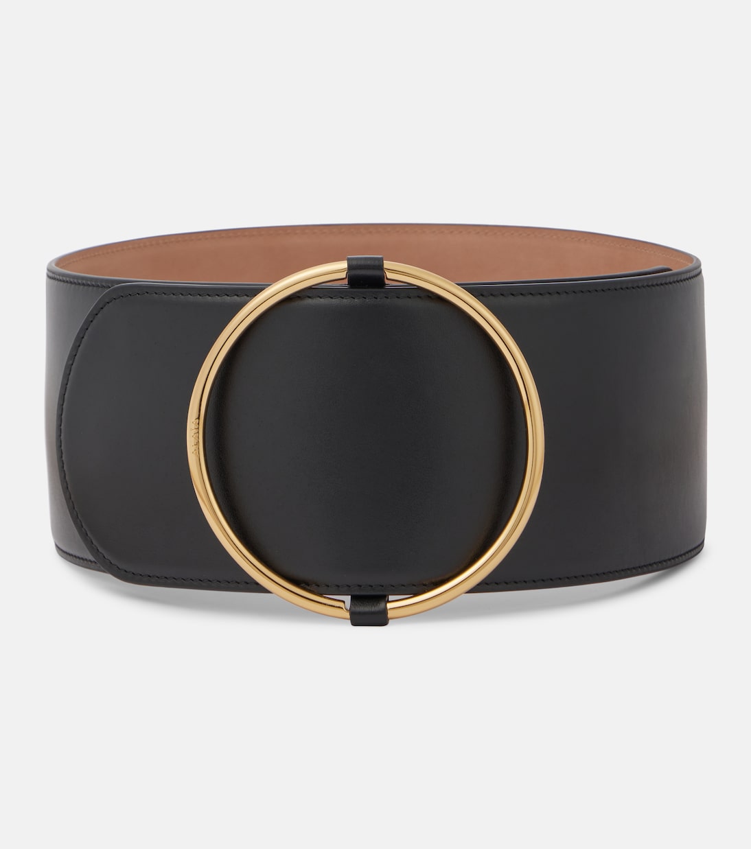 

Кожаный ремень Ring Alaïa, нуар