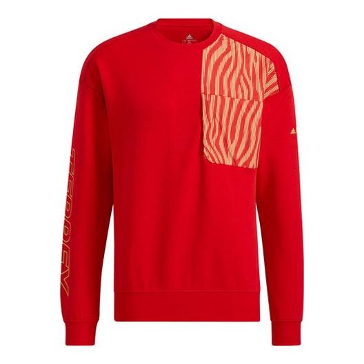 

Худи adidas Subject Printing Sports Pullover Long Sleeves Couple Style Red HE7323