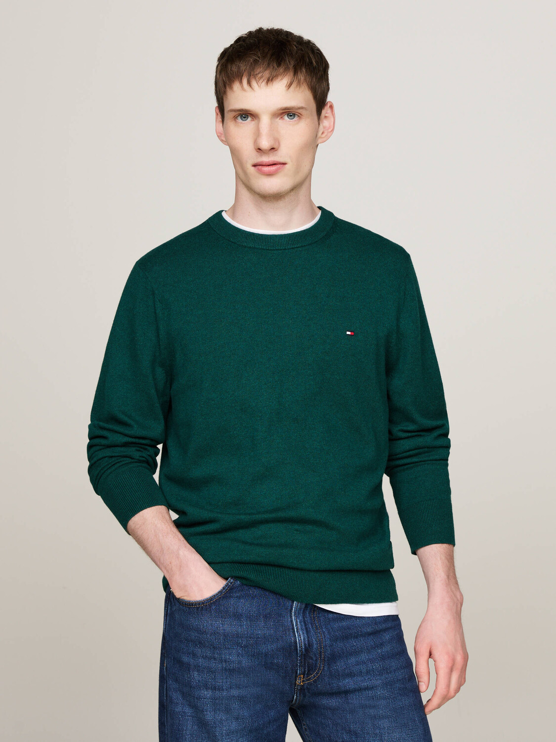 

Свитер Tommy Hilfiger Regular Fit, цвет verde bottiglia