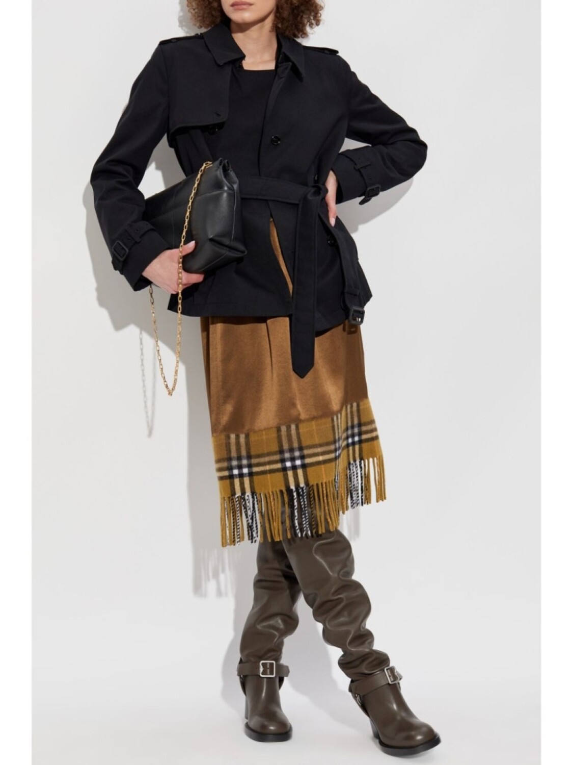 Юбка-шарф Burberry, женская, коричневый — фото 2