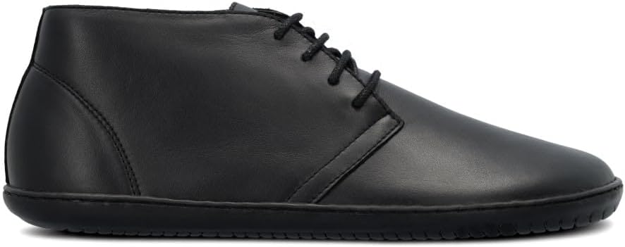 

Мужские ботинки GROUNDIES Milano Barefoot - стильные, легкие, прочные, с премиальным комфортом, гибкой подошвой, универсальная городская обувь, черный