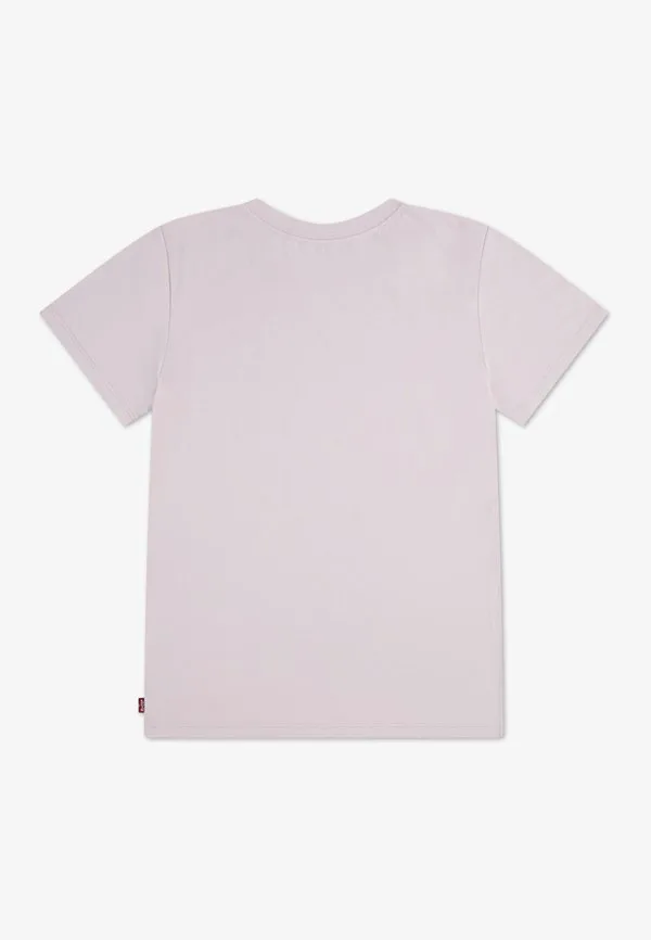 Футболка с рукавами «летучая мышь» на груди, базовая футболка Levi'S, Crystal Pink — фото 2