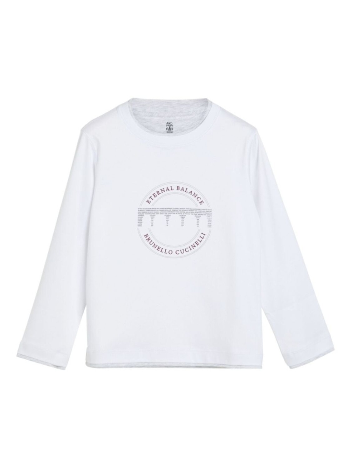 

Brunello Cucinelli Kids футболка с искусственным многослойным принтом, белый