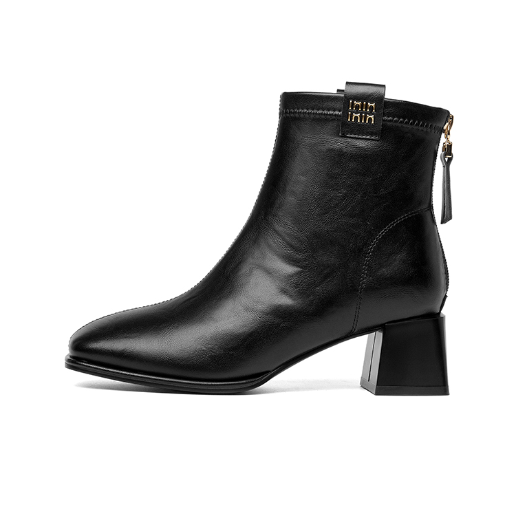 Ботильоны женские 5 см JOSINY, Black (Unlined)
