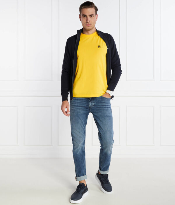 Футболка монограмма imd tee Regular fit Tommy Hilfiger, желтый — фото 2