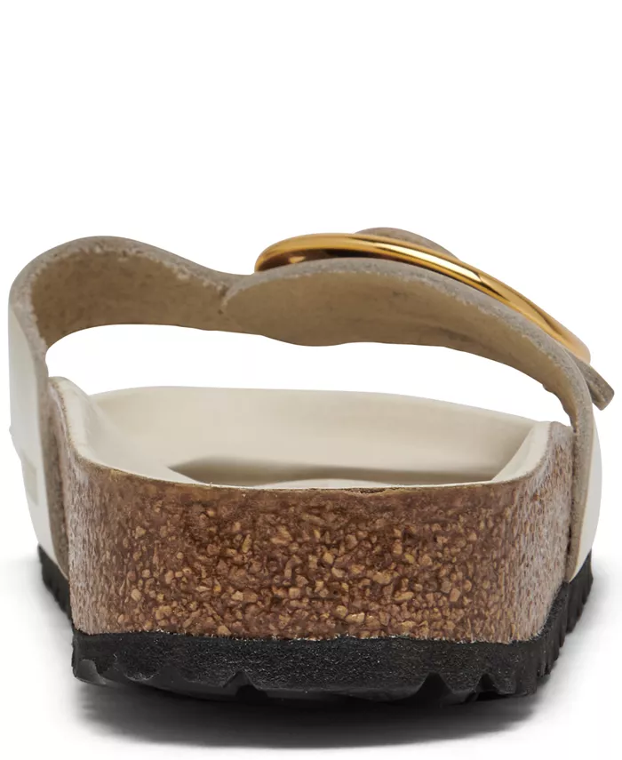 Женские сандалии Madrid Big Buckle High Shine из натуральной лаковой кожи от Finish Line Birkenstock, загар/бежевый — фото 4