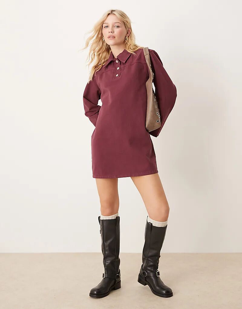 

Платье-рубашка из денима в рис. ASOS DESIGN