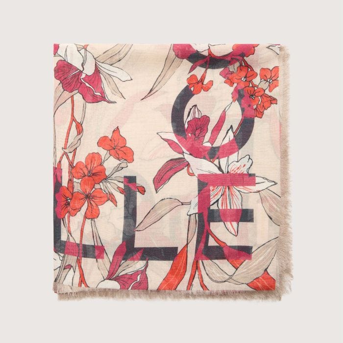 

Платок Coccinelle Jardin De Flores, цвет Multi Rosette