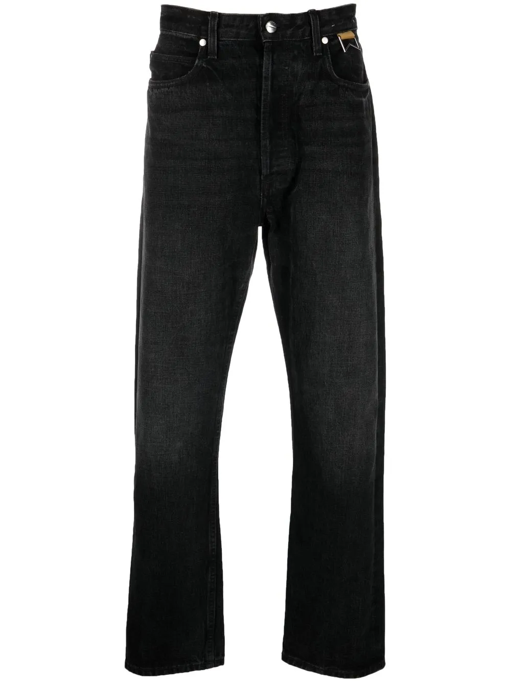 

Прямые джинсы средней посадки RHUDE, черный