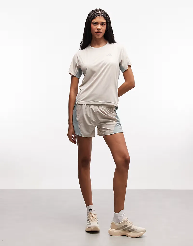 Футболка Adidas Performance Running ADI365, бежевый — фото 2