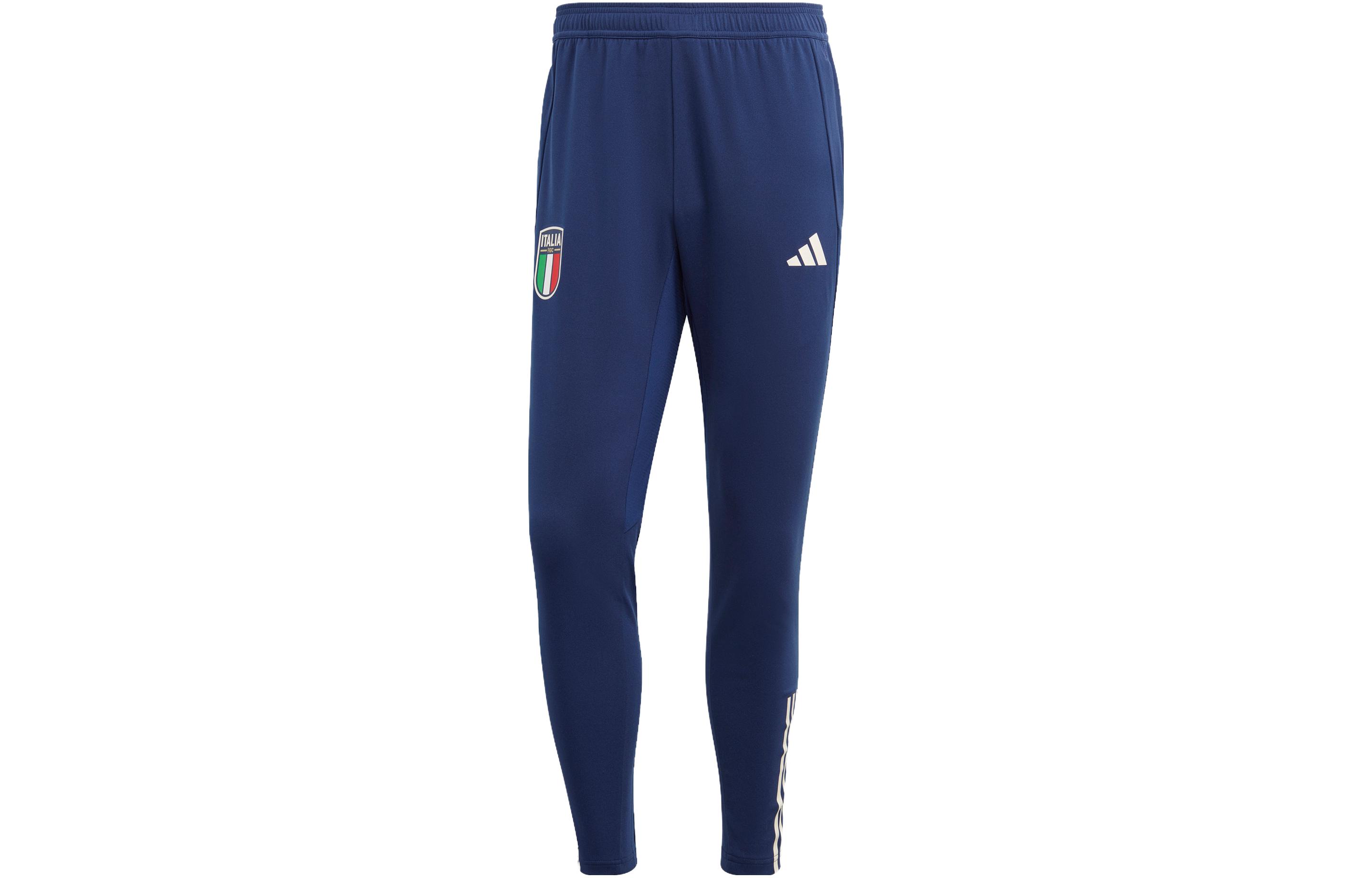 Adidas Вязаные спортивные штаны из Италии, мужские, темно-синие, средней плотности, другие цвета — фото 2