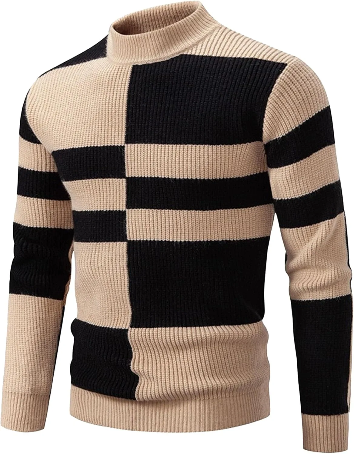 

Мужской свитер с цветными блоками