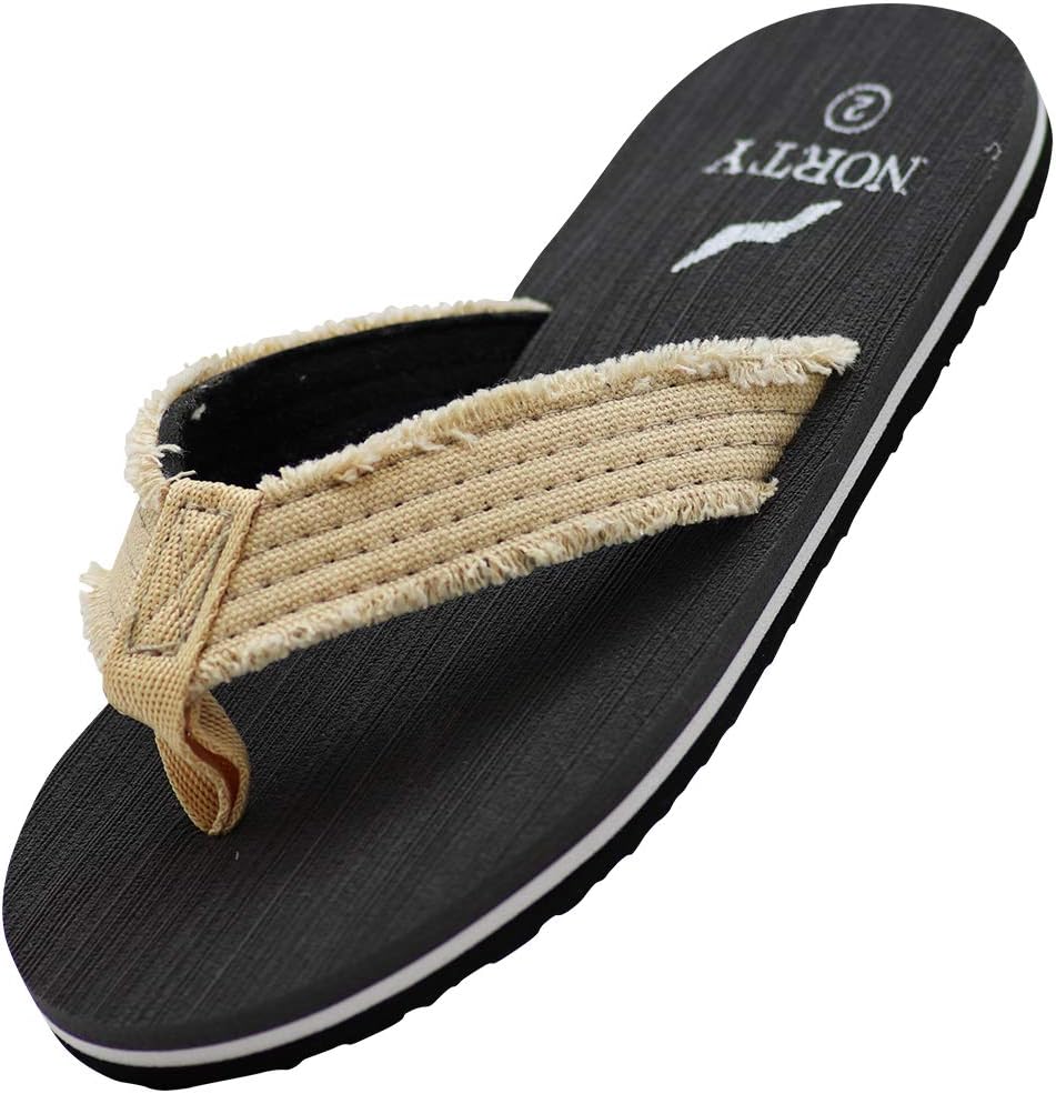 

Вьетнамки для мальчиков NORTY для пляжа, бассейна и повседневного использования - размер маломерит, Tan