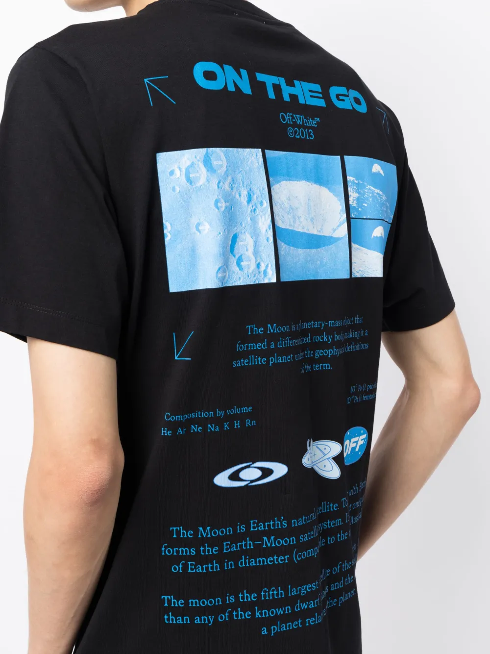 Футболка On The Go Moon OFF-WHITE, черный — фото 4