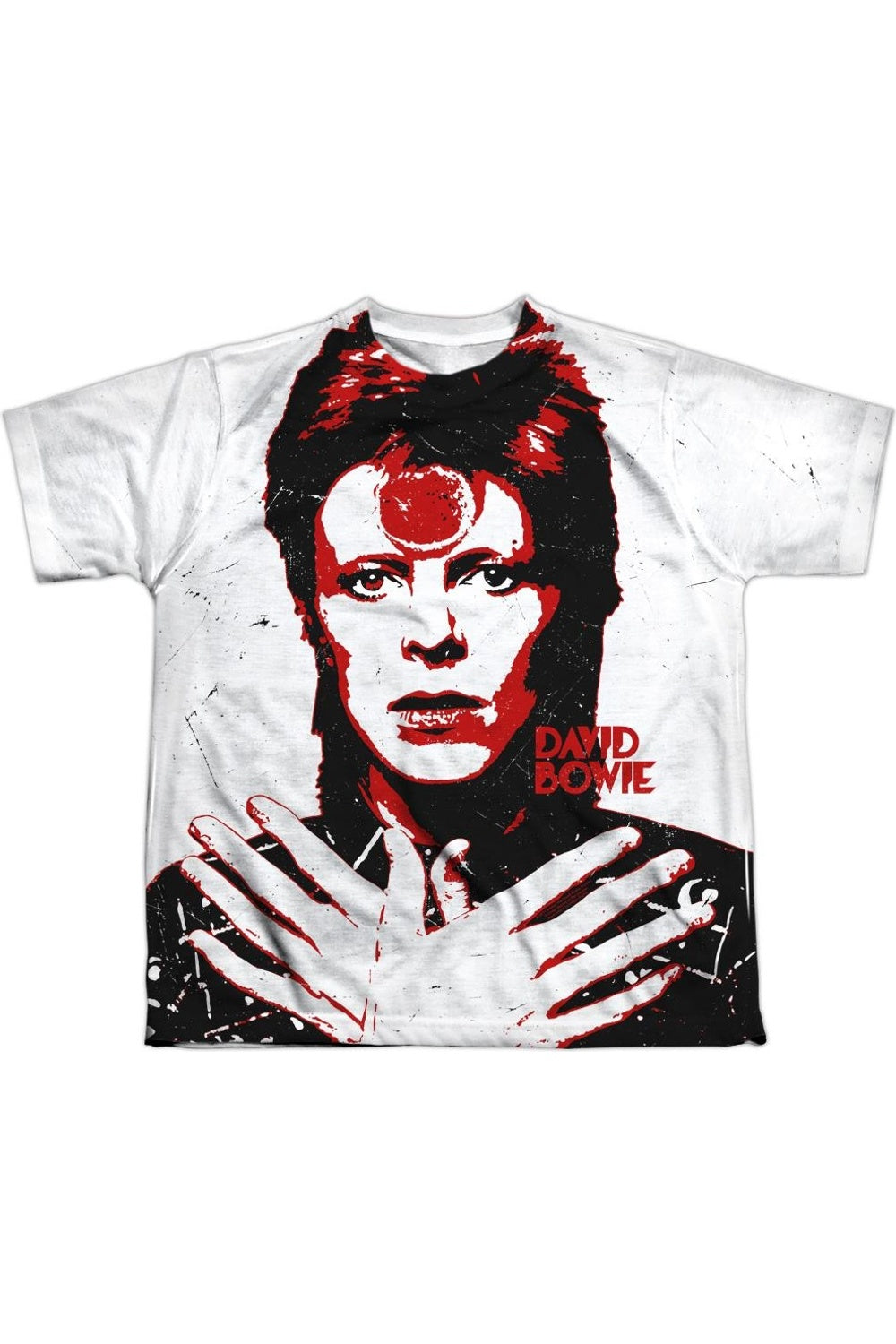 

Футболка с коротким рукавом для подростков David Bowie "Пронзительный взгляд" Gildan, белый