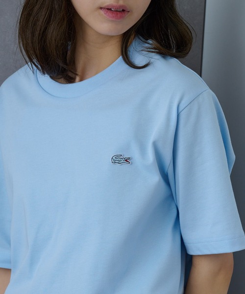 

Футболка поло с логотипом LACOSTE, черная