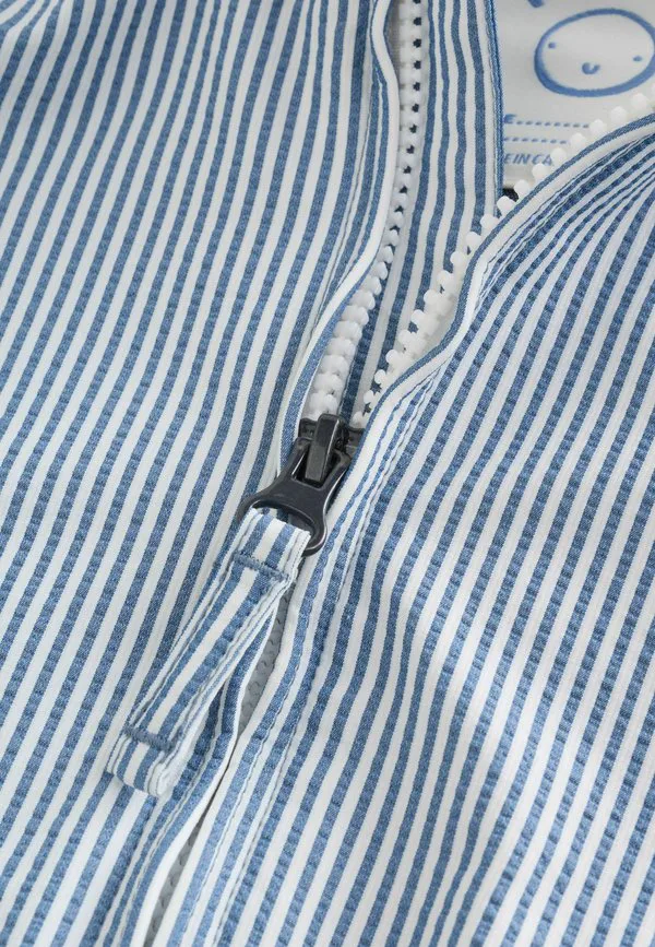 Куртка-Бомбер стандартного кроя Next, Light Blue Pinstripe — фото 3
