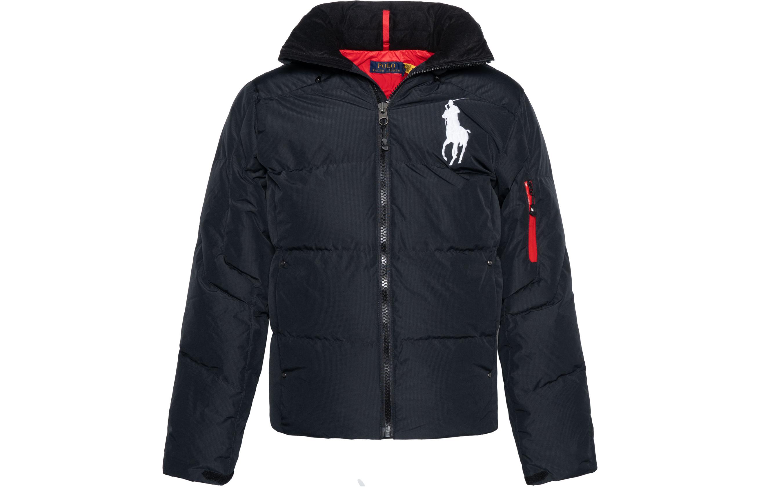 

Куртка Polo Ralph Lauren Big Pony Hooded Down Puffer, черный