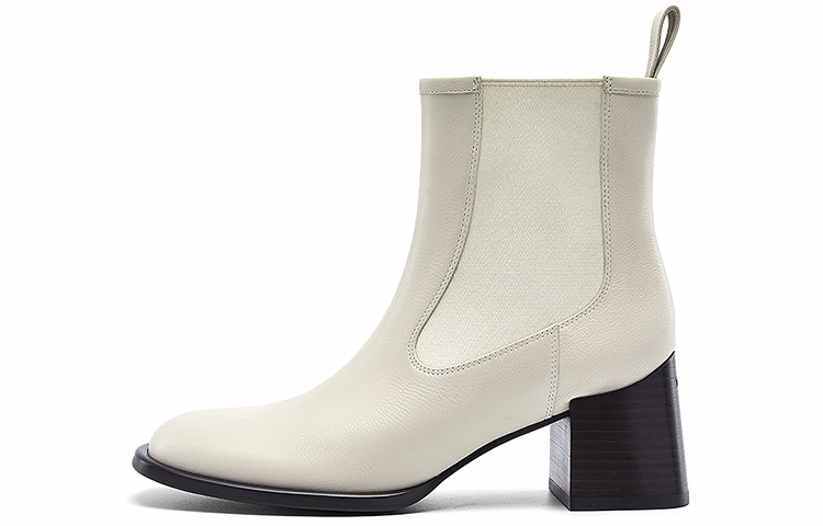 NINE WEST Женские короткие челси на каблуке 5,5 см экрю, цвет Ecru
