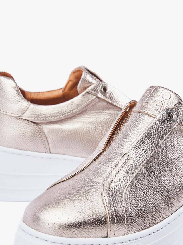 Кроссовки на платформе из металлизированной кожи aneeba Moda in Pelle, золотой — фото 4