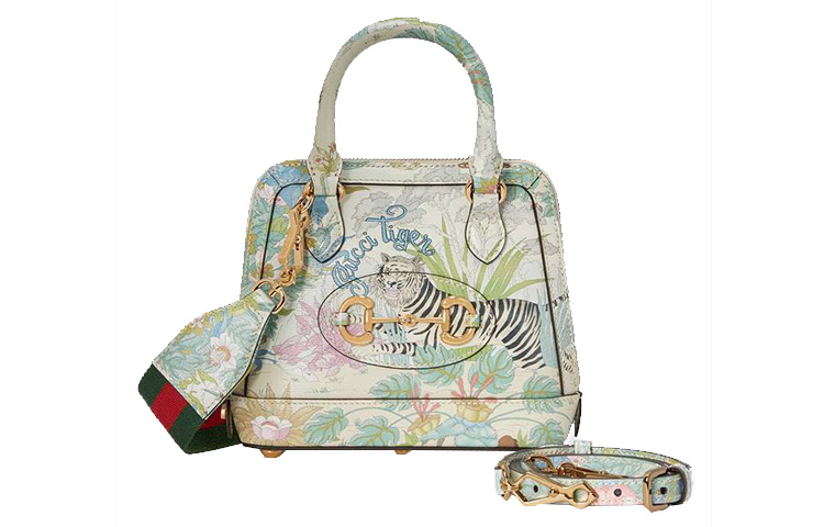 Женская сумка-купол GUCCI из хлопка — фото 2