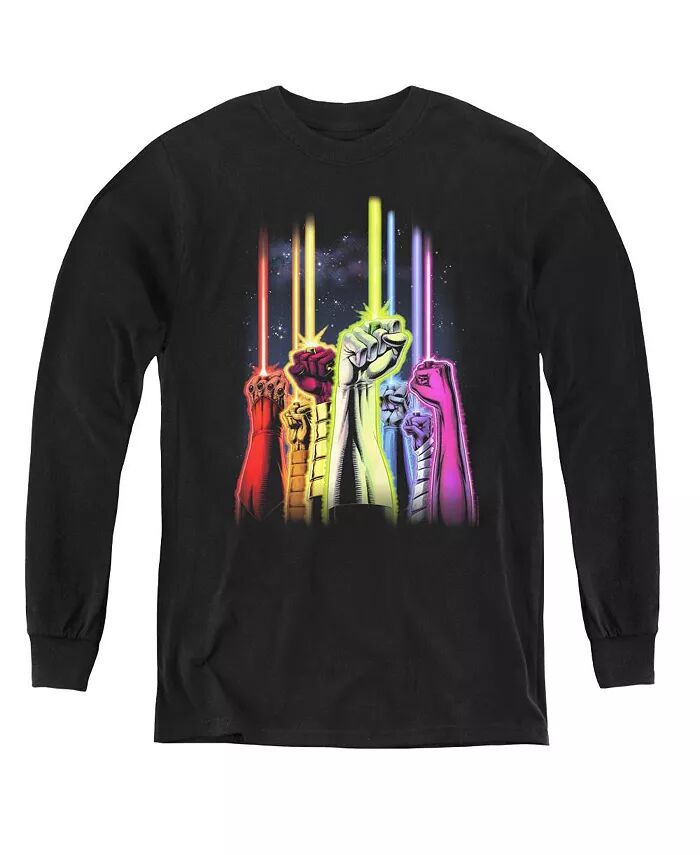 

Свитшот с длинным рукавом Rainbow Corps для мальчиков Green Lantern, черный