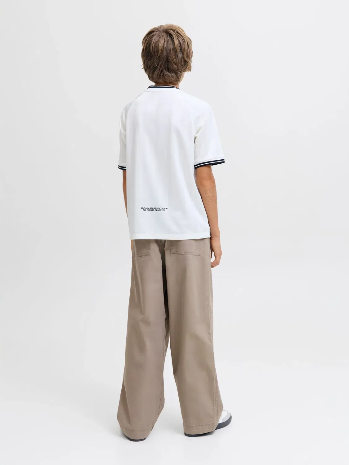 Джоггеры хлопковые JACK & JONES Junior, brindle — фото 4