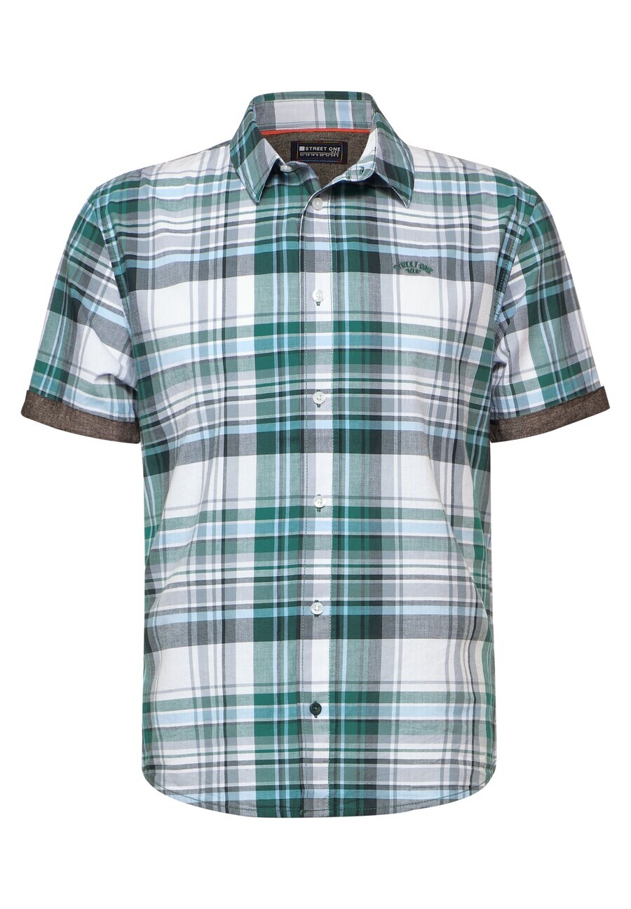 

Рубашка Street One MEN Regular fit Button Up, цвет Emerald