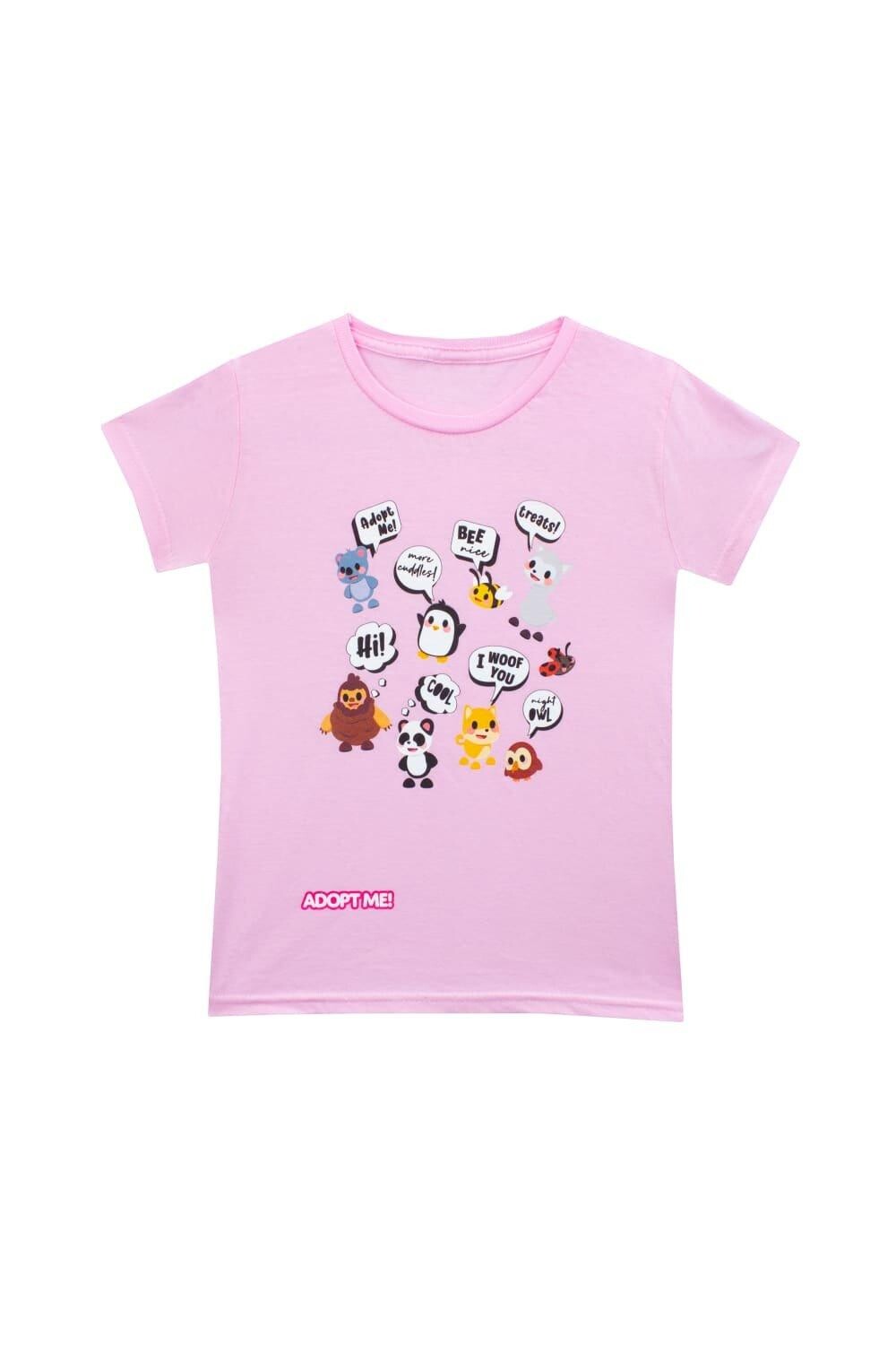 

Игровая футболка с коротким рукавом Adopt Me!, розовый