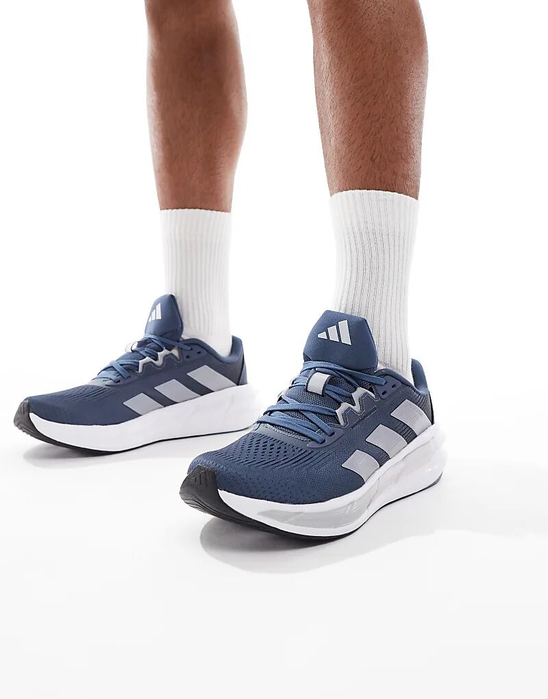 Кроссовки adidas Running Questar 3 темно-синего и серебристого цветов Adidas Performance — фото 3