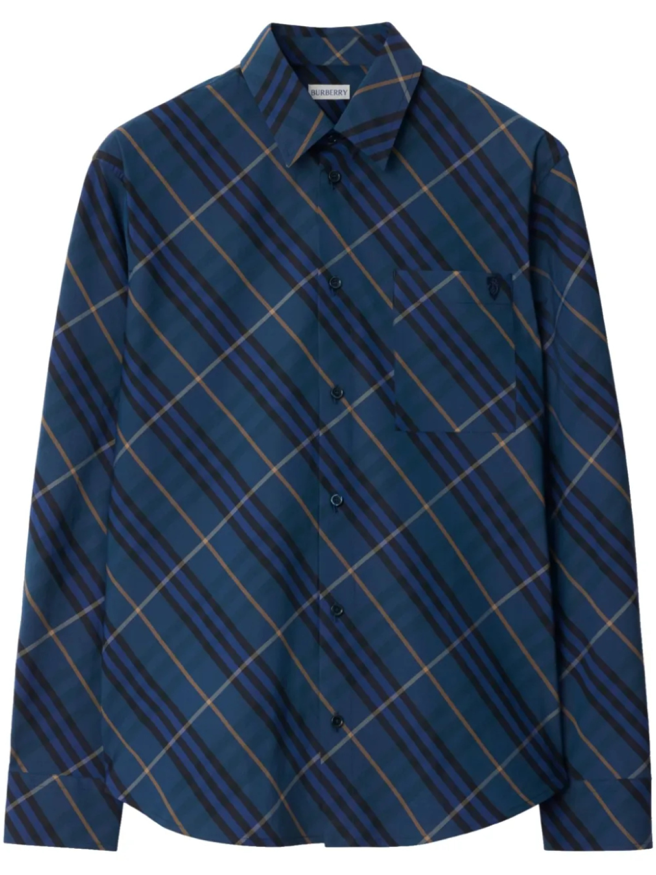 

Рубашка в клетку Burberry, синий