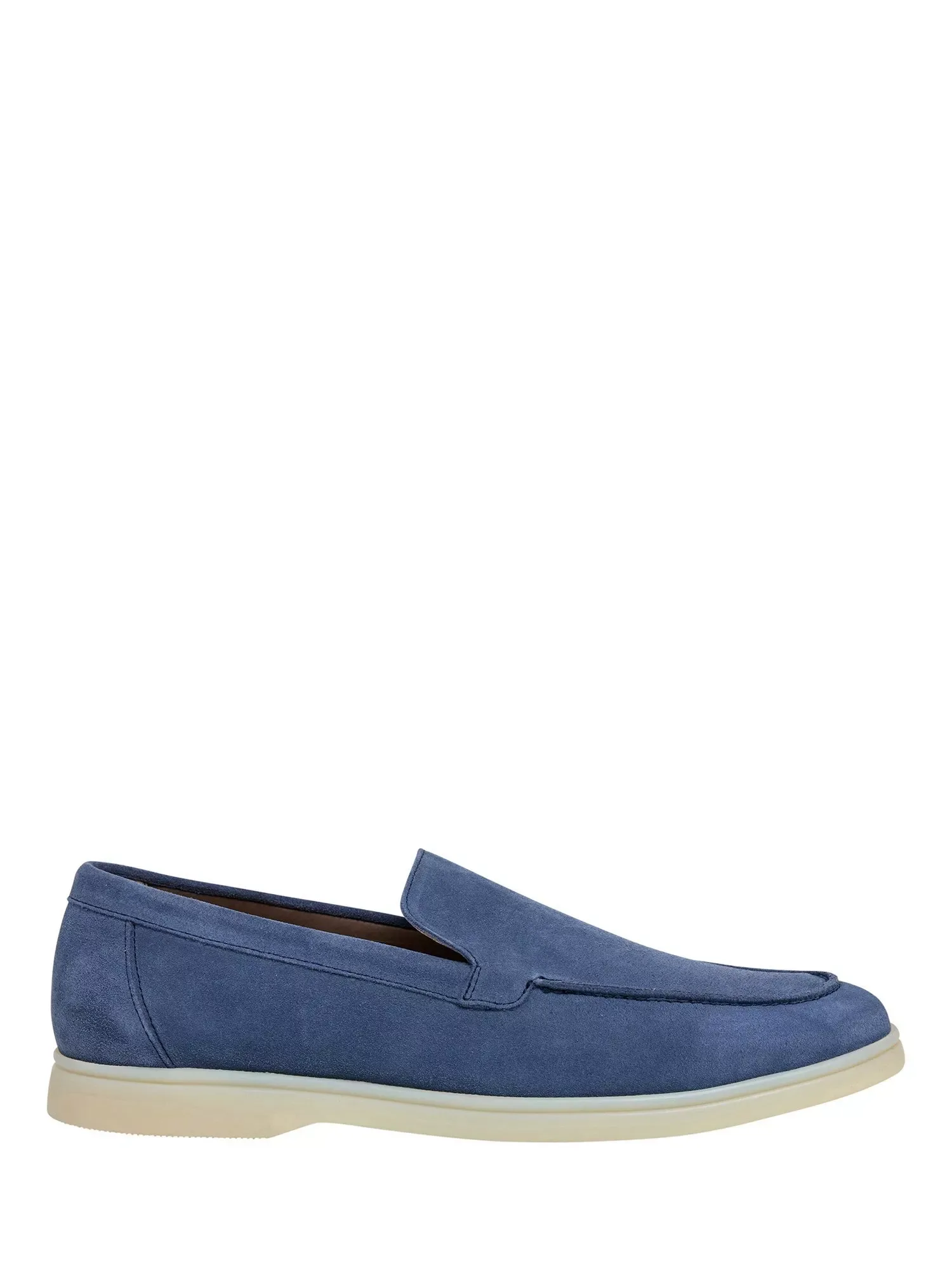 Лоферы Martin из гладкой замши Hackett London, Washed Navy Blue
