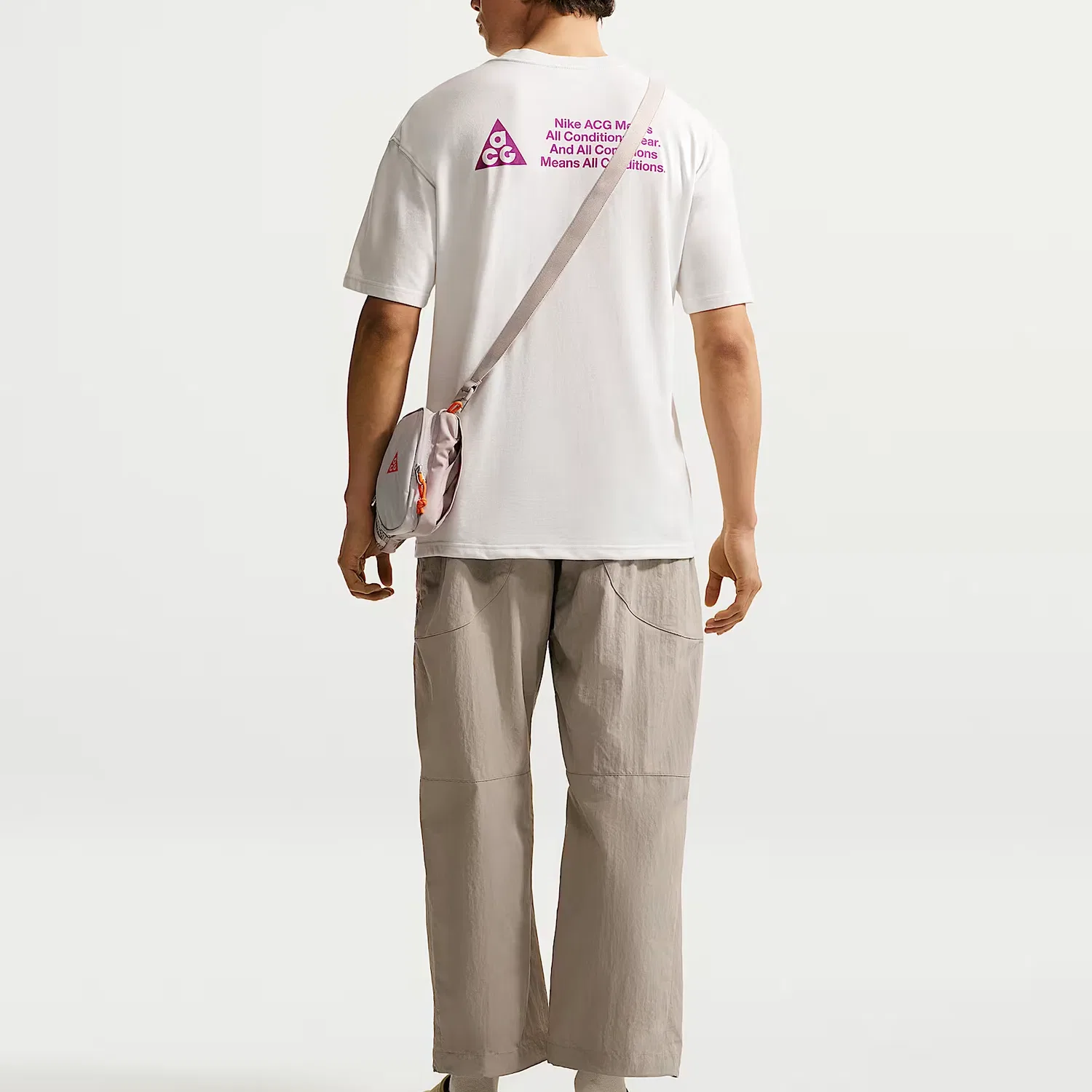 Футболка ACG мужская белая с круглым вырезом Nike, White — фото 4
