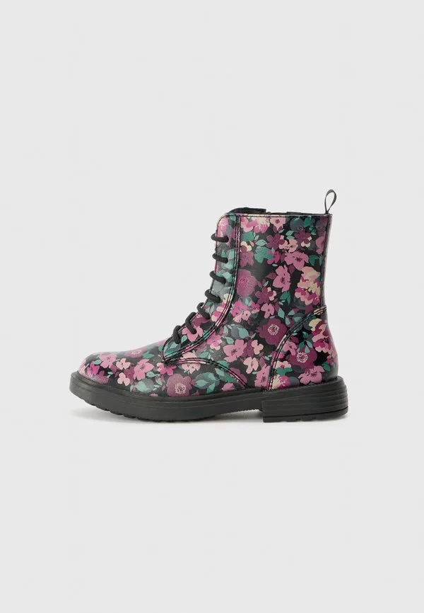 Ботильоны eclair на шнуровке Geox, Black/Pink