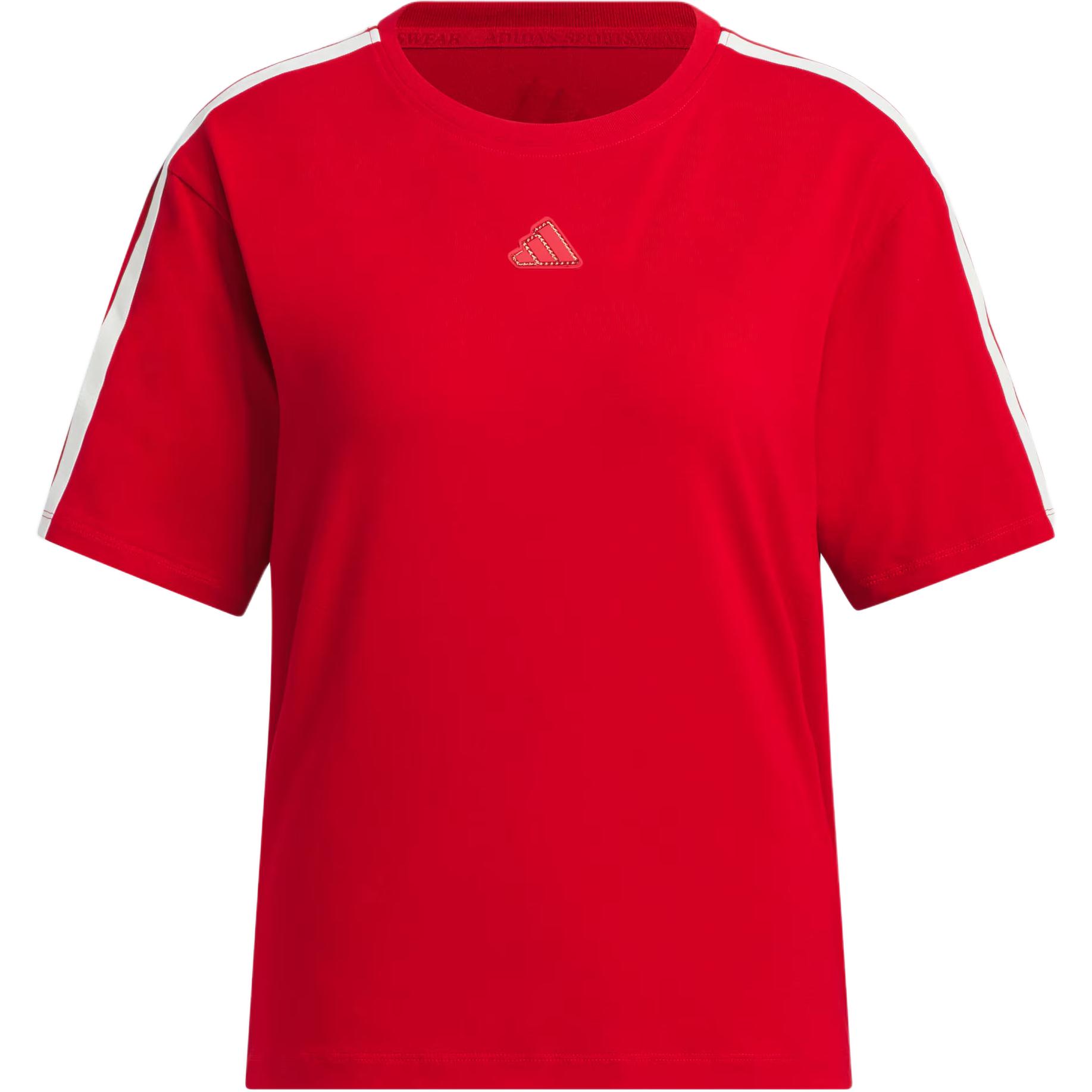 

Adidas Футболка женская красная, Красный, Adidas Футболка женская красная