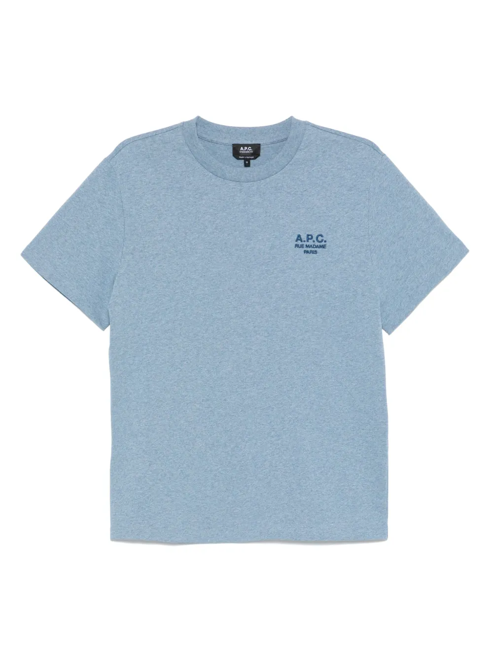 

Футболка с вышитым логотипом A.P.C., синий