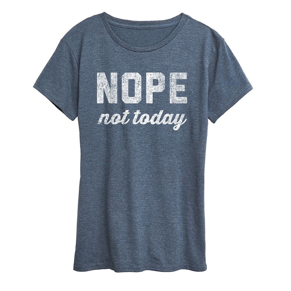 

Женская футболка с рисунком Nope Not Today Licensed Character, синий