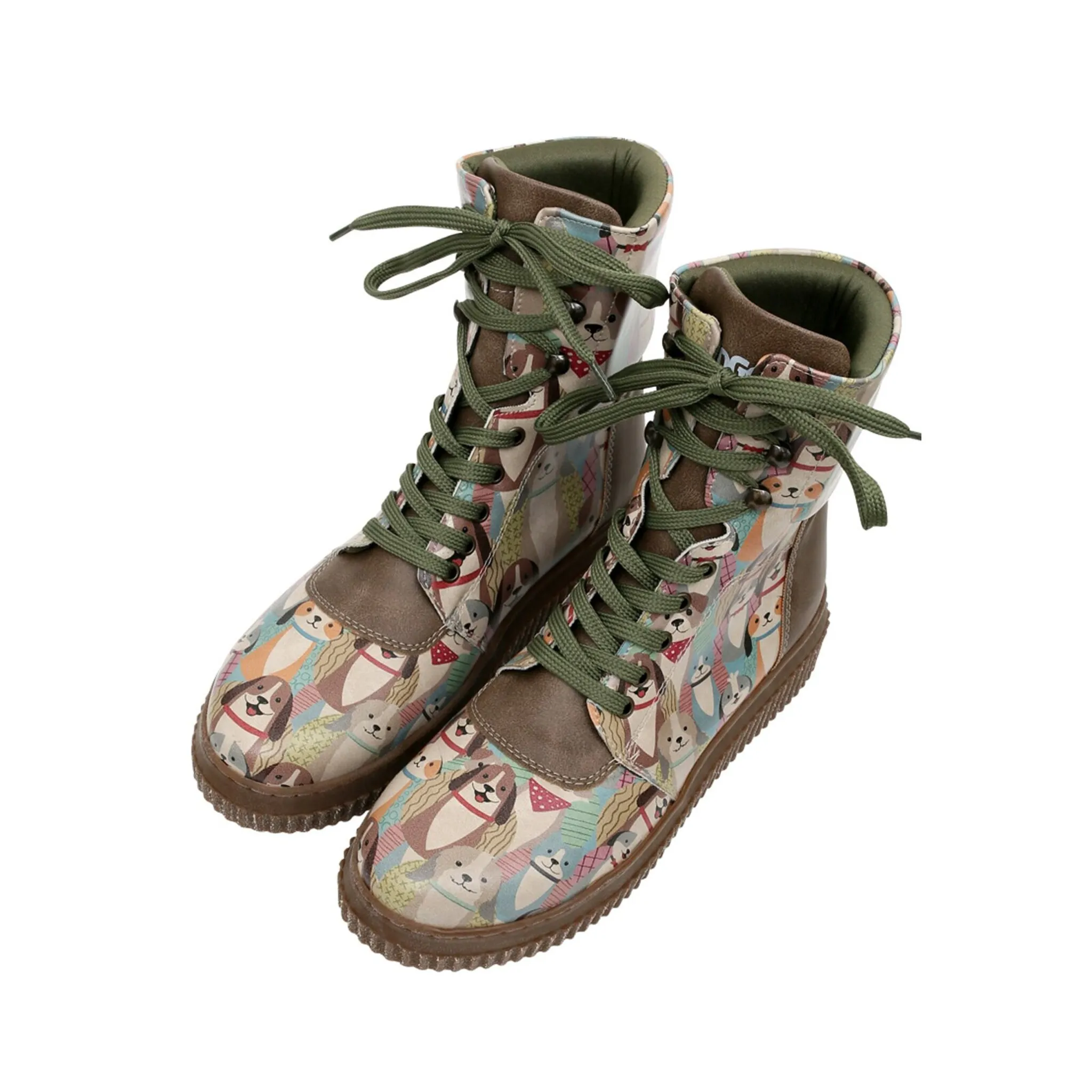 Ботинки на шнуровке DOGO "Women's Future Boots Mon Cher 36 Women's Future Boots Vegan Da", Vegan, зеленый — фото 2