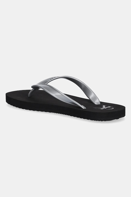 Шлепанцы Beach Sandal Monologo TPU Calvin Klein Jeans, серебряный — фото 3
