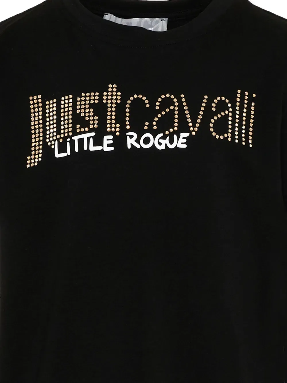 Хлопковая футболка Just Cavalli Kids, черный — фото 3