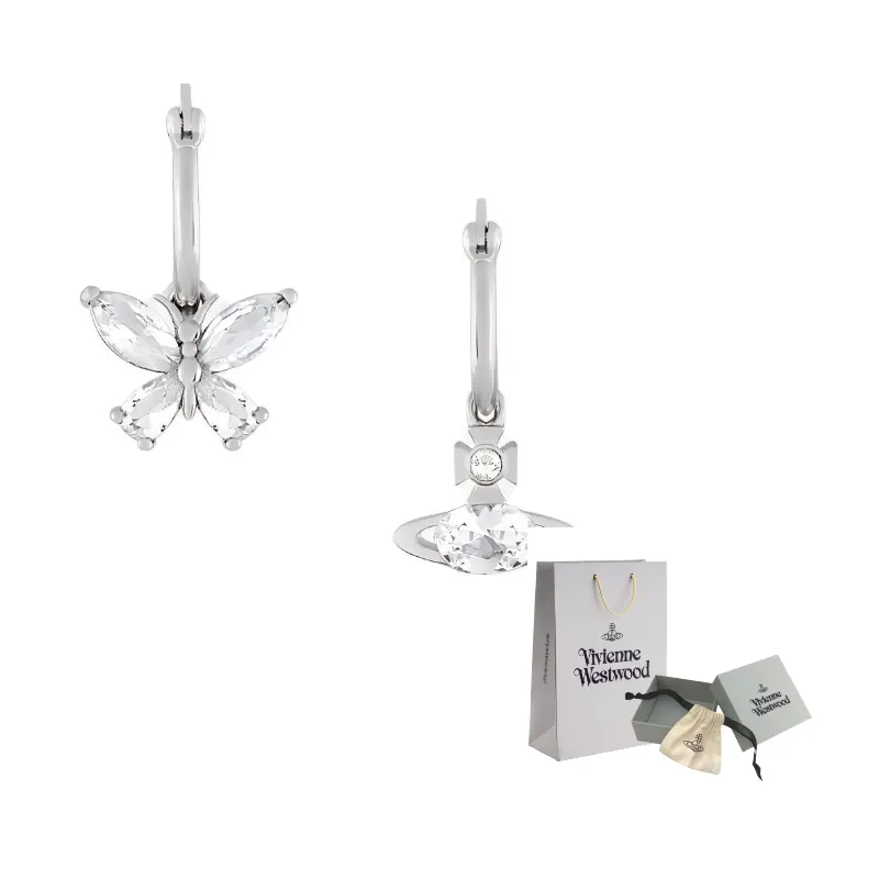 

Vivienne Westwood Серьги для женщин, серебро, латунь, гальваническое покрытие, фианит, драгоценный камень