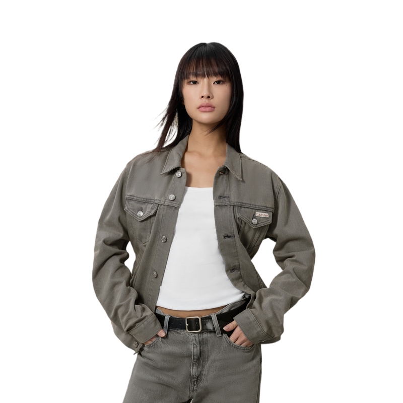 Джинсовая куртка Unisex Calvin Klein, nmz-denim серый — фото 4