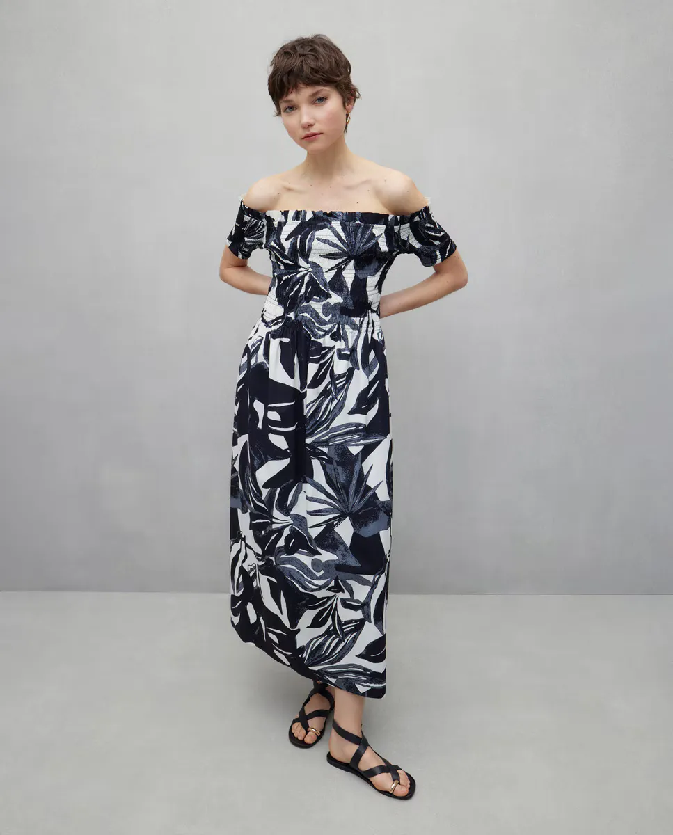 

Платье миди с коротким рукавом Easy Wear, черный